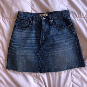 Madewell Denim Frisco Mini Skirt, 26